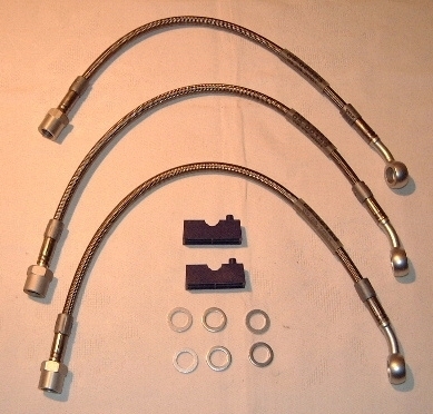 Spiegler Stahlflexbremsleitung, vorn `74-`76