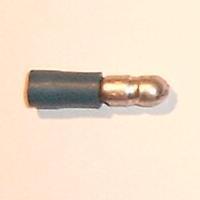 Rundstecker 5mm, isoliert, blau, 1,5-2,5qmm