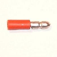 Rundstecker 4mm, isoliert, rot, 0,5-1, qmm